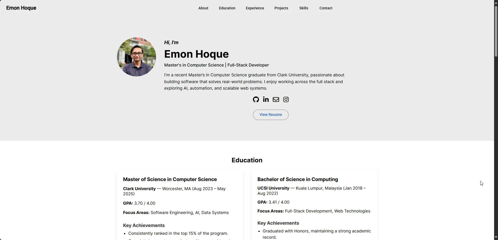 Portfolio Website