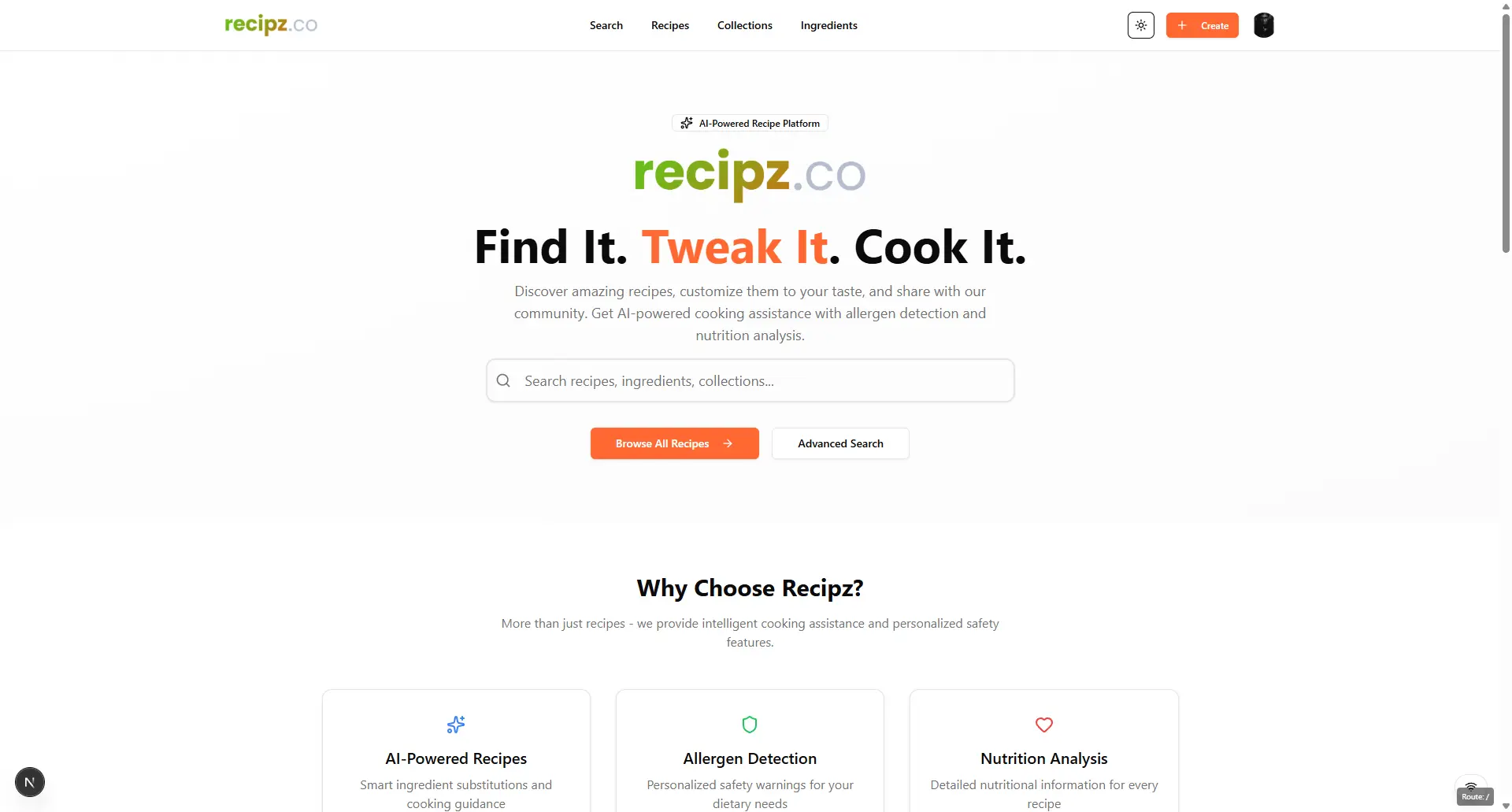 Recipz – AI Recipe PWA (WIP)